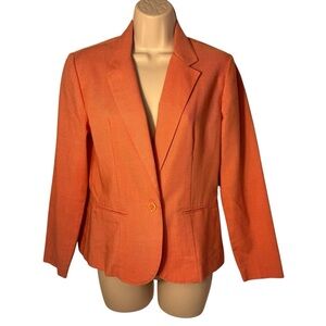 Cos Cob Blazer Women's Size 9/ 18 1960s 1970s  Salmon  Secretary Look AG vintage